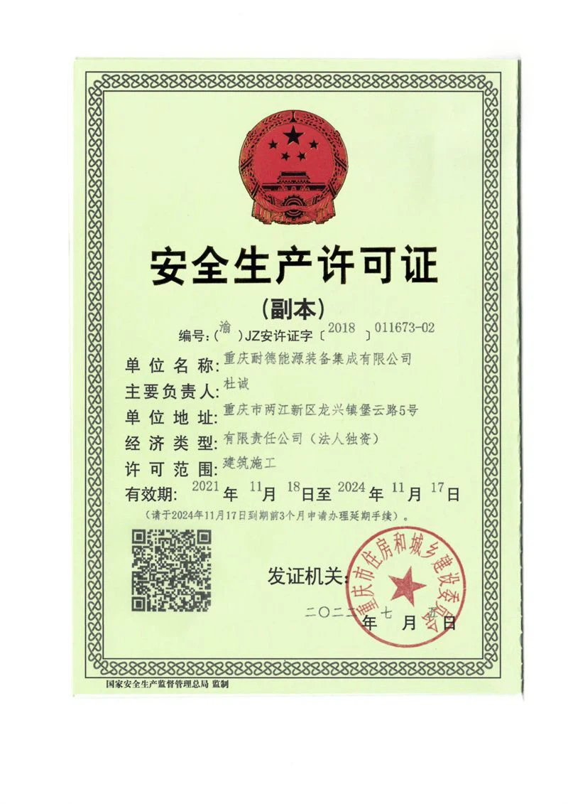 Safety production permit Safety production permit